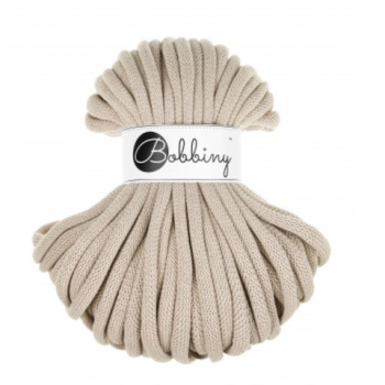 Bobbiny Flechtkordel JUMBO SOFT 9 mm - Beige